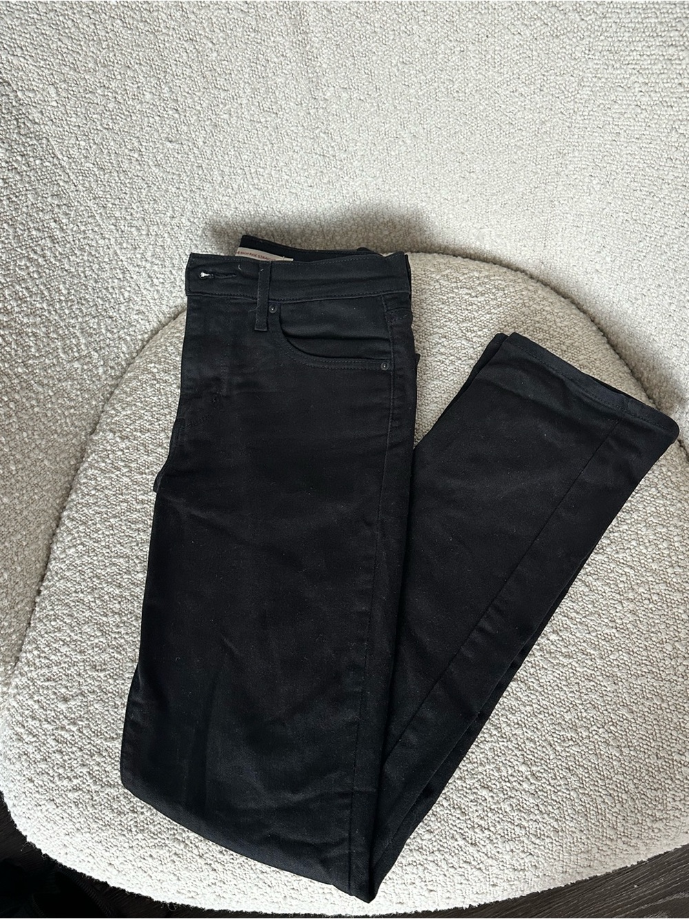 Levi's Premium 724 High Rise Straight Black Women's Jeans , size 26